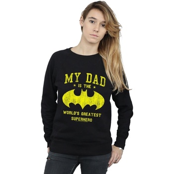 textil Mujer Sudaderas Dc Comics Batman My Dad Is A Superhero Negro
