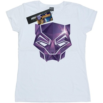 textil Mujer Camisetas manga larga Marvel Avengers Infinity War Black Panther Geometric Blanco