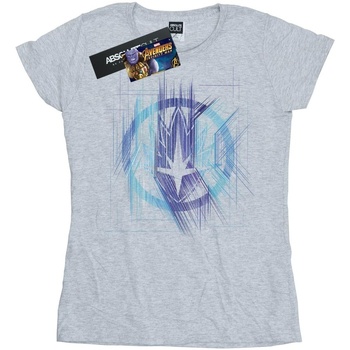 textil Mujer Camisetas manga larga Marvel Avengers Infinity War Guardian Lines Gris
