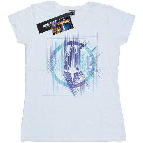 textil Mujer Camisetas manga larga Marvel Avengers Infinity War Guardian Lines Blanco