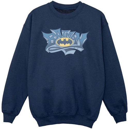 textil Niña Sudaderas Dc Comics Batman Graffiti Logo Azul
