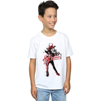textil Niño Camisetas manga corta Dc Comics Harley Quinn Hi Puddin Blanco