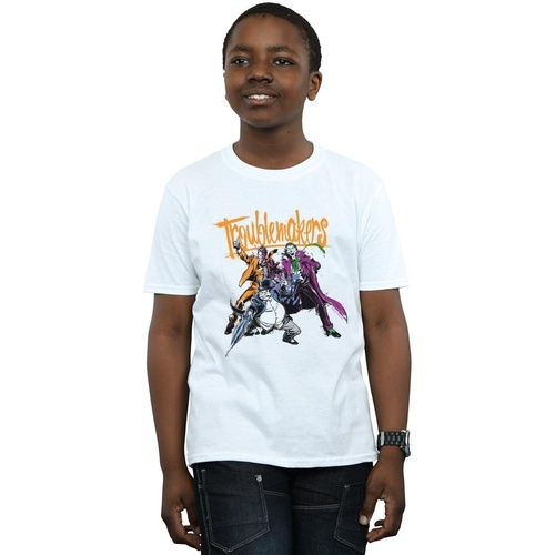 textil Niño Camisetas manga corta Dc Comics Batman Troublemakers Blanco