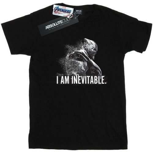 textil Hombre Camisetas manga larga Marvel Avengers Endgame I Am Inevitable Negro