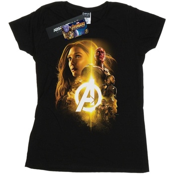 textil Mujer Camisetas manga larga Marvel Avengers Infinity War Vision Witch Team Up Negro