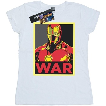 textil Mujer Camisetas manga larga Marvel Avengers Infinity War Iron Man War Blanco