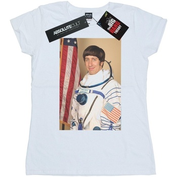 textil Mujer Camisetas manga larga The Big Bang Theory Howard Wolowitz Rocket Man Blanco