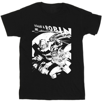 textil Niño Camisetas manga corta Dc Comics Batman And Boy Wonder Negro