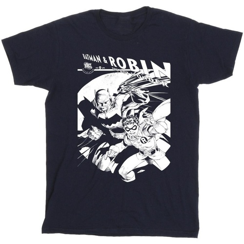 textil Niño Camisetas manga corta Dc Comics Batman And Boy Wonder Azul