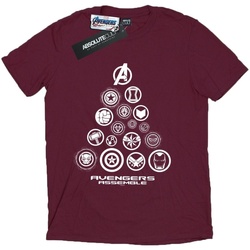 textil Hombre Camisetas manga larga Marvel Avengers Endgame Pyramid Icons Multicolor