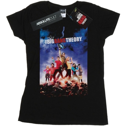 textil Mujer Camisetas manga larga The Big Bang Theory Character Poster Negro