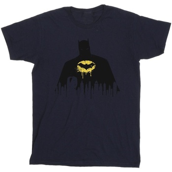 textil Niño Camisetas manga corta Dc Comics Batman Shadow Paint Azul