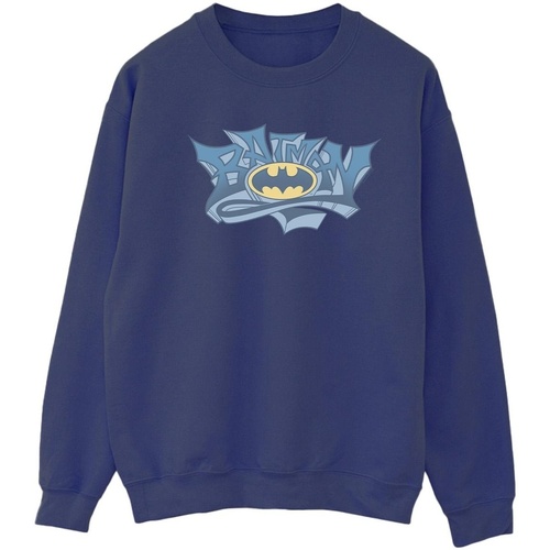 textil Mujer Sudaderas Dc Comics Batman Graffiti Logo Azul