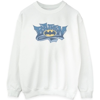 textil Mujer Sudaderas Dc Comics Batman Graffiti Logo Blanco