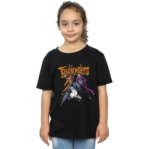 textil Niña Camisetas manga larga Dc Comics Batman Troublemakers Negro