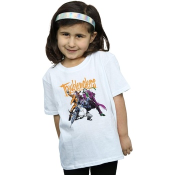 textil Niña Camisetas manga larga Dc Comics Batman Troublemakers Blanco