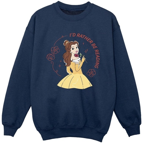 textil Niño Sudaderas Disney Beauty And The Beast I'd Rather Be Reading Azul