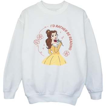 textil Niño Sudaderas Disney Beauty And The Beast I'd Rather Be Reading Blanco