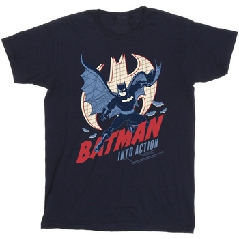textil Niño Camisetas manga corta Dc Comics Batman Into Action Azul