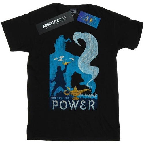 textil Hombre Camisetas manga larga Disney Aladdin Movie Unleash The Power Negro