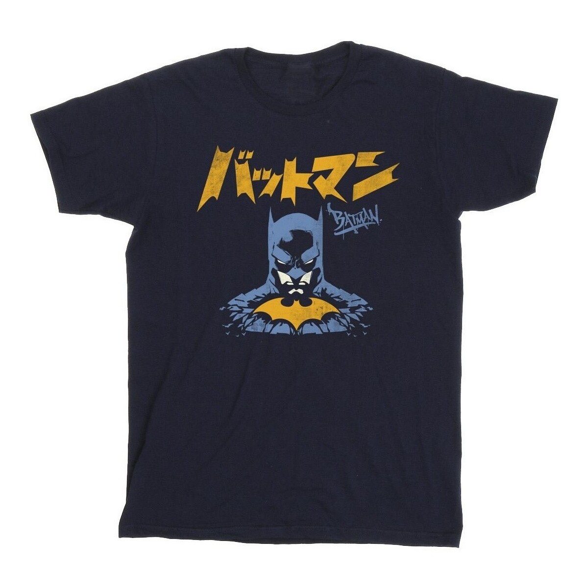 textil Niña Camisetas manga larga Dc Comics Batman Japanese Stare Azul