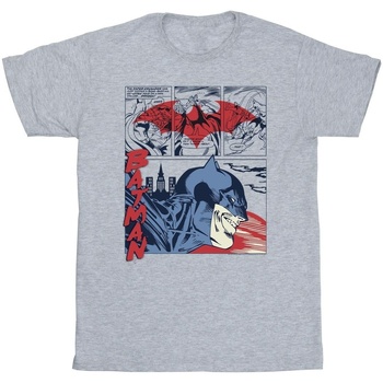 textil Niño Camisetas manga corta Dc Comics Batman Comic Strip Gris