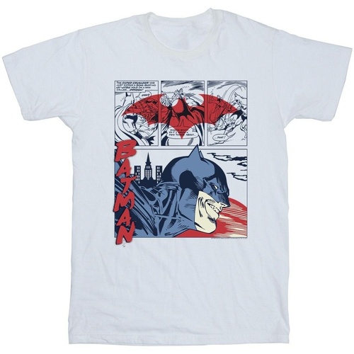 textil Niño Camisetas manga corta Dc Comics Batman Comic Strip Blanco