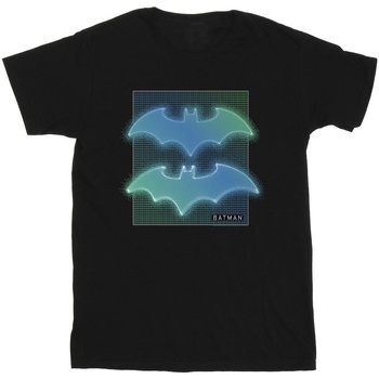 textil Niño Camisetas manga corta Dc Comics Batman Grid Gradient Negro