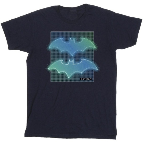 textil Niño Camisetas manga corta Dc Comics Batman Grid Gradient Azul
