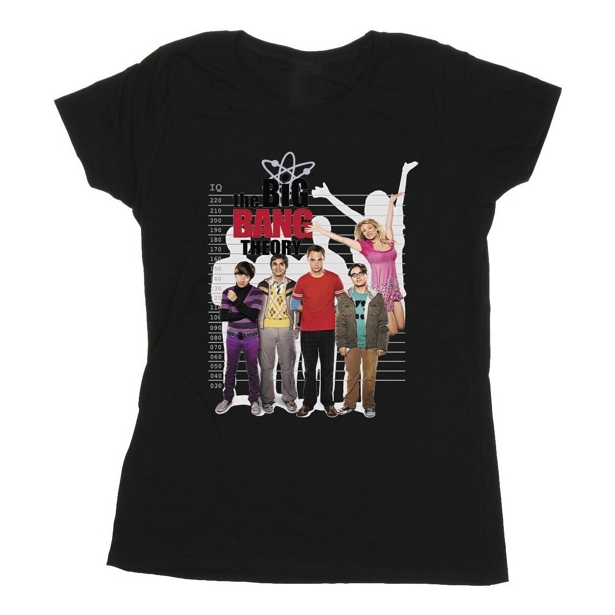 textil Mujer Camisetas manga larga The Big Bang Theory IQ Group Negro