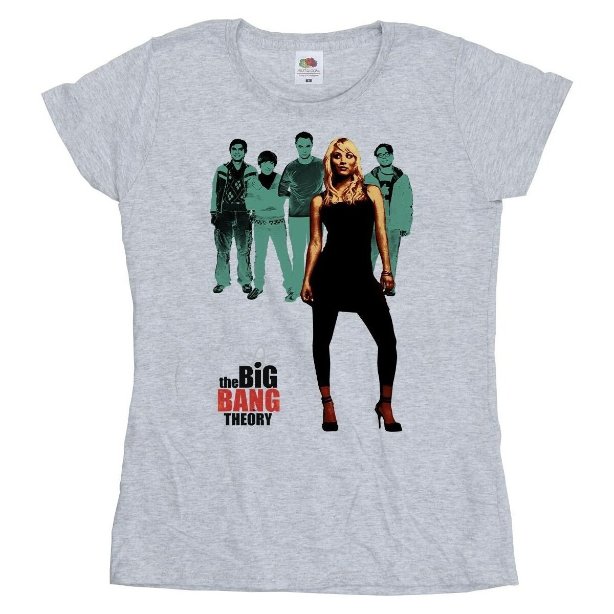 textil Mujer Camisetas manga larga The Big Bang Theory Penny Standing Gris