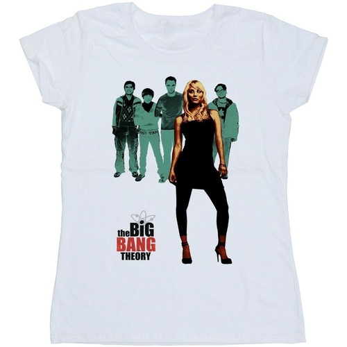 textil Mujer Camisetas manga larga The Big Bang Theory Penny Standing Blanco