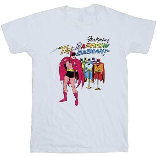 textil Niño Camisetas manga corta Dc Comics Batman Comic Cover Rainbow Batman Blanco