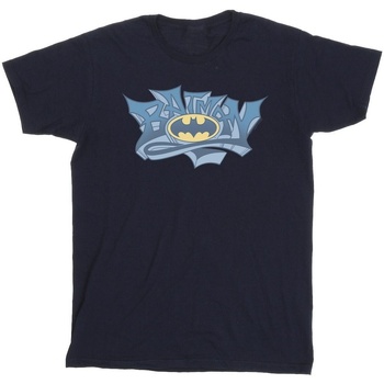 textil Niño Camisetas manga corta Dc Comics Batman Graffiti Logo Azul