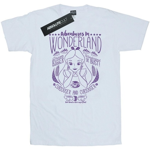 textil Hombre Camisetas manga larga Disney Alice In Wonderland Adventures In Wonderland Blanco