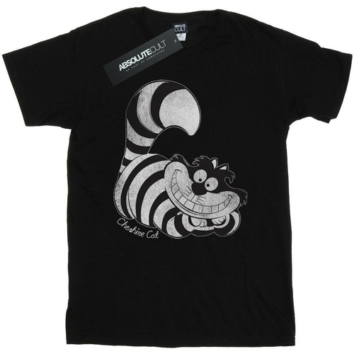 textil Hombre Camisetas manga larga Disney Alice in Wonderland Mono Cheshire Cat Negro