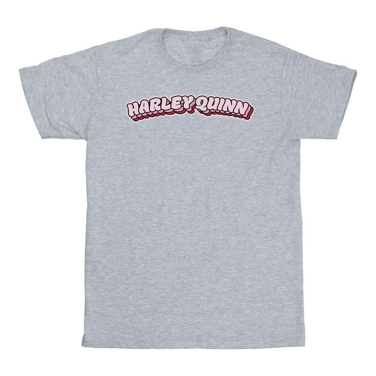 textil Niña Camisetas manga larga Dc Comics Batman Harley Quinn Logo Gris