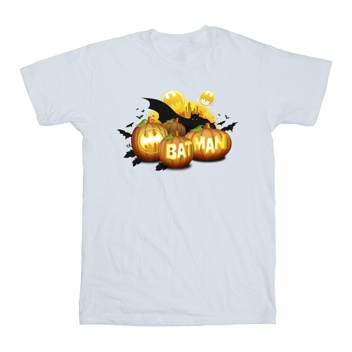 textil Niño Camisetas manga corta Dc Comics Batman Pumpkins Blanco