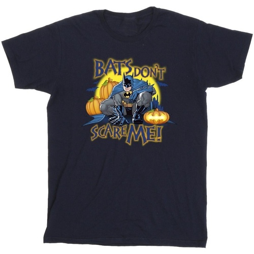 textil Niño Camisetas manga corta Dc Comics Batman Bats Don't Scare Me Azul