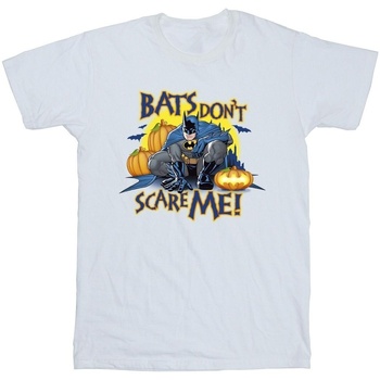 textil Niño Camisetas manga corta Dc Comics Batman Bats Don't Scare Me Blanco