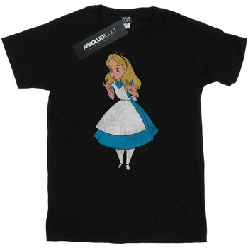 textil Hombre Camisetas manga larga Disney Alice In Wonderland Surprised Alice Negro
