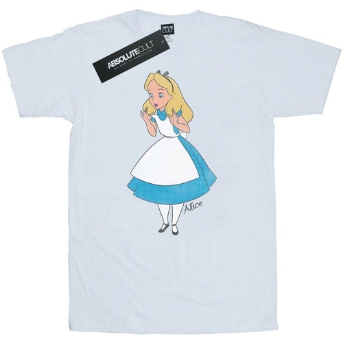 textil Hombre Camisetas manga larga Disney Alice In Wonderland Surprised Alice Blanco