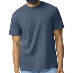 textil Hombre Camisetas manga larga Gildan Softstyle CVC Azul