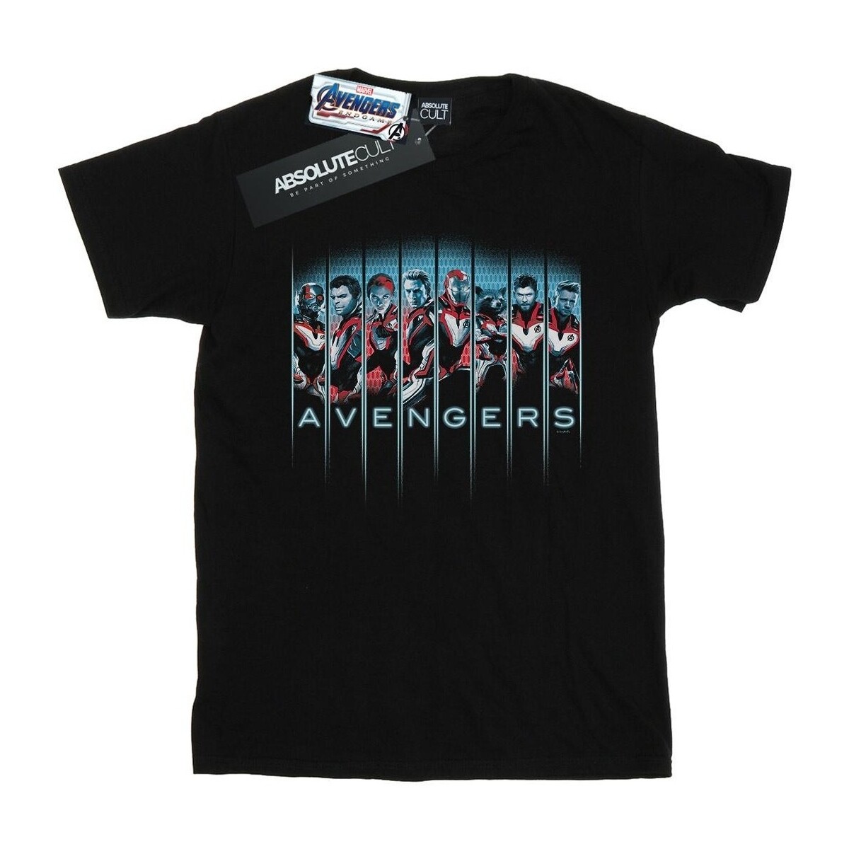 textil Niña Camisetas manga larga Marvel Avengers Endgame Team Tech Assemble Negro