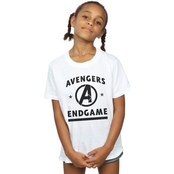 textil Niña Camisetas manga larga Marvel Avengers Endgame Varsity Blanco