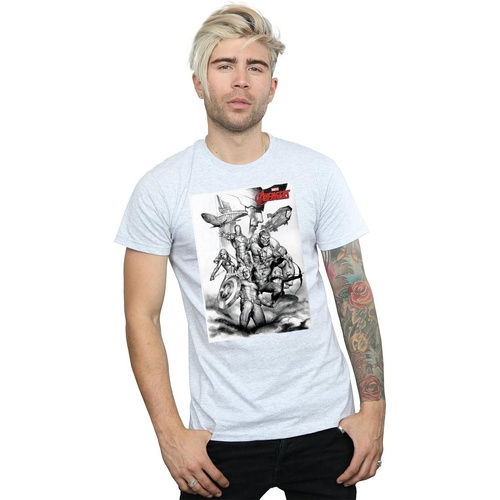 textil Hombre Camisetas manga larga Marvel BI5350 Gris