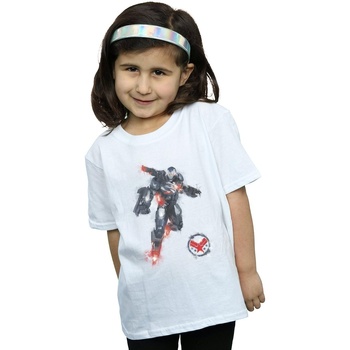 textil Niña Camisetas manga larga Marvel Avengers Endgame Painted War Machine Blanco