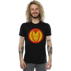 textil Hombre Camisetas manga larga Marvel Avengers Iron Man Simple Symbol Negro
