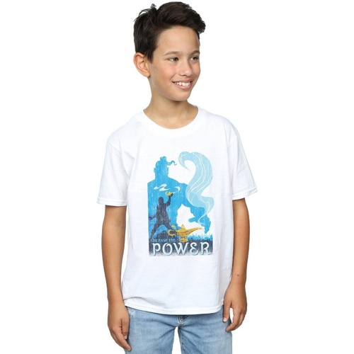 textil Niño Tops y Camisetas Disney Aladdin Movie Unleash The Power Blanco