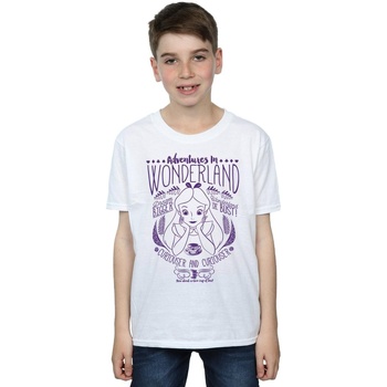 textil Niño Tops y Camisetas Disney Alice In Wonderland Adventures In Wonderland Blanco